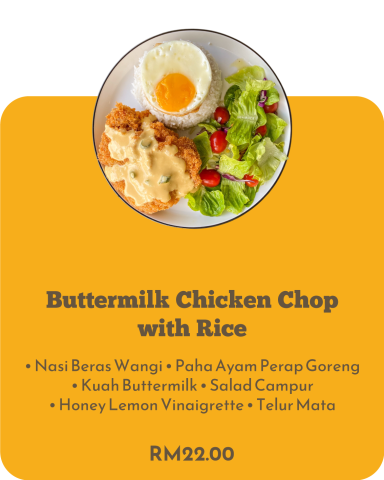Buttermilk Chicken Chop with Rice