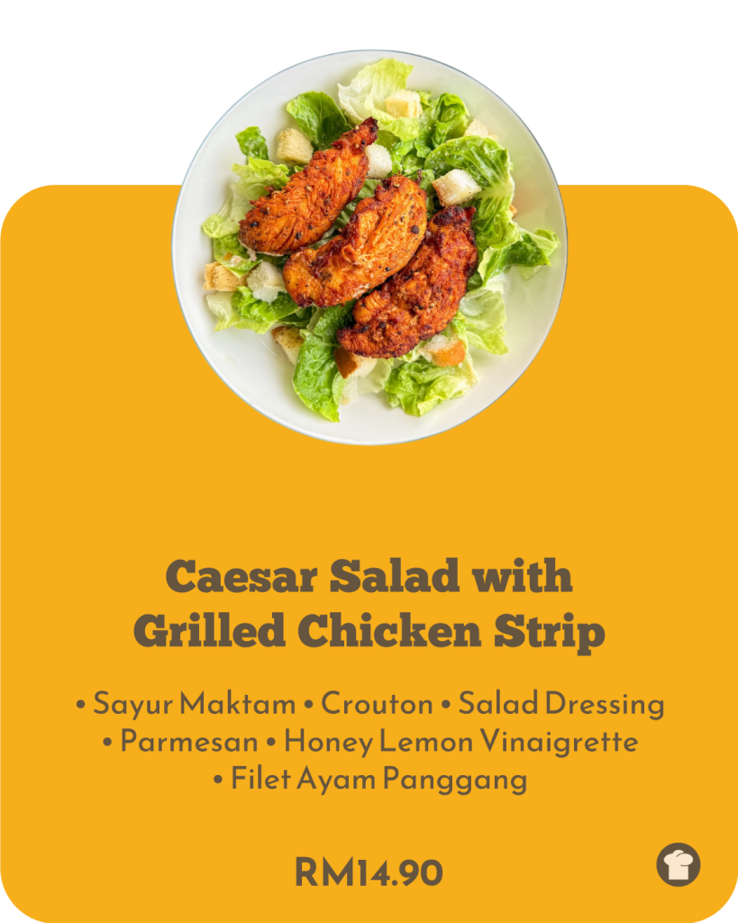 Caesar Salad with Grilled Chicken Strip